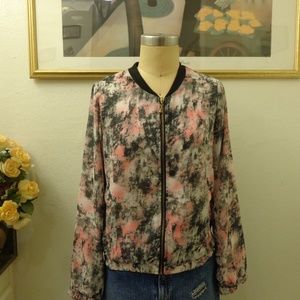 Japna Paint Splatter Light Weight Bomber Jacket